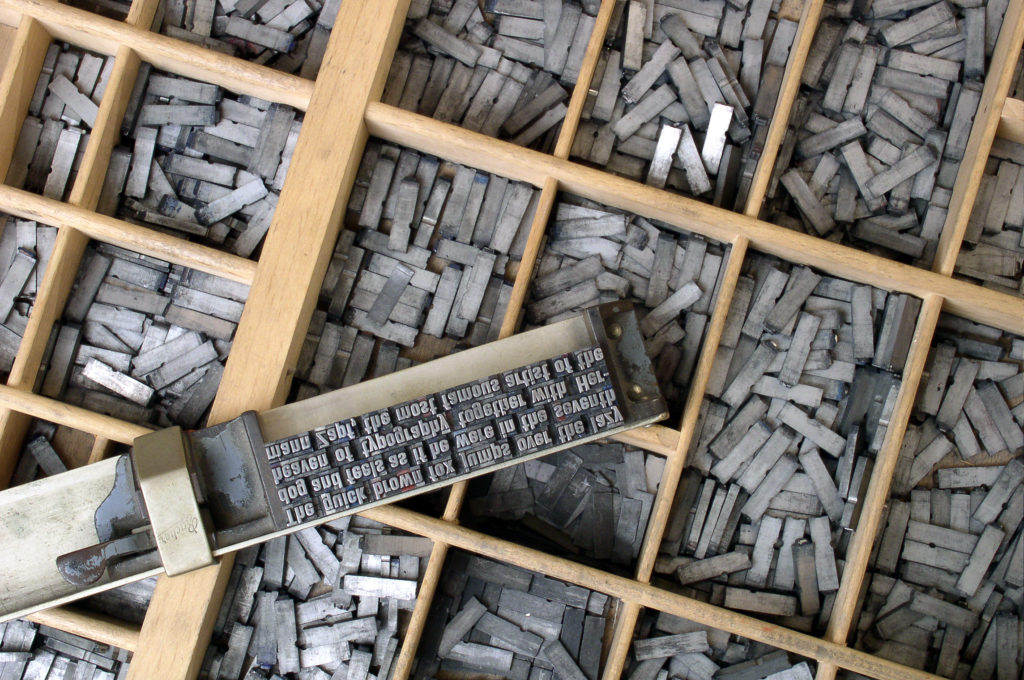 Metal Moveable type